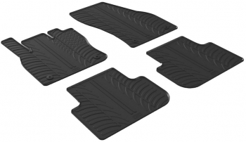 Set covorase auto din cauciuc Vw Tiguan 04.2016- culoare Negru presuri Gledring 4 buc. 