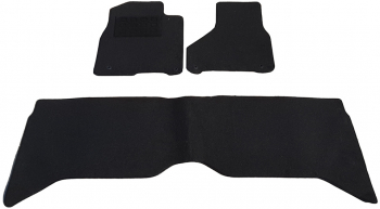 Set covorase auto din mocheta Dodge Ram 1500 Classic 2019- Negru 3 Buc. 