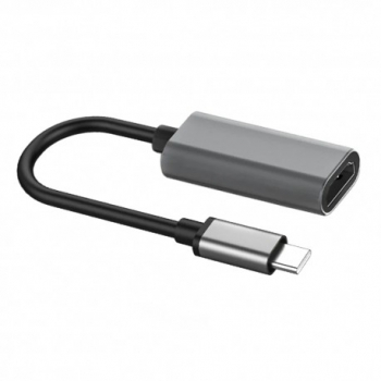 Adaptor Video USB-C La HDMI Techstar® ZFZST30 4K Ultra HD Compatibil Monitor Computer Tableta Gri 