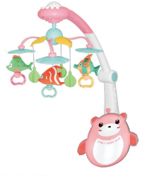 Carusel muzical cu proiectii si telecomanda Lovely Honey Bear 
