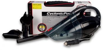 Aspirator auto Cyclo Power Heyner 12V 138W umed/uscat cu sistem dublu de flitrare cablu de 4m si accesorii