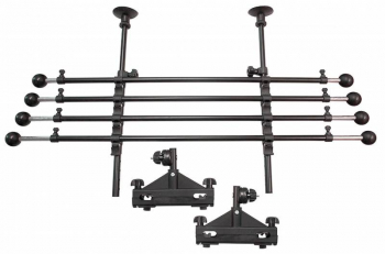 Bare protectie auto Sumex Anti Caine in spatele banchetei ajustare L 83-142 cm H 40-84cm fixare tetiera