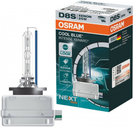 Bec D8S OSRAM 66548CBN 12/24V 25W COOL BLUE INTENSE NextGen cu pana 150 mai multa lumina Pk32d-1 Omologare ECE pana la 2500 h 
