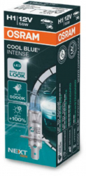 Bec H1 OSRAM 64150CBN 12V 55W COOL BLUE INTENSE NextGen cu pana 100 mai multa lumina albastru P14.5s Omologare ECE pana la 250 