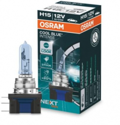 Bec H15 OSRAM 64176CBN 12V 15/55W COOL BLUE INTENSE NextGen cu pana 100 mai multa lumina albastru PGJ23t-1 Omologare ECE pana 