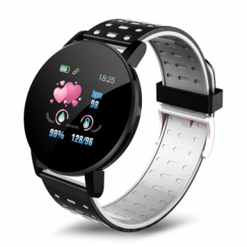 Ceas Smartwatch Techstar® 119 Gri 1.3 inch IPS Monitorizare Cardiaca Tensiune. Oxigenare Sedentary Bluet 