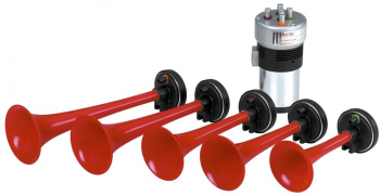 Claxon auto Carpoint 5 tonuri 12V cu compresor electric 240W 117dB Melodia La Cucaracha 
