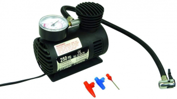 Compresor auto Carpoint 12V 16bari cu fisa bricheta si adaptori 