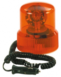 Girofar auto Carpoint 12V orange cu bec de 21W fixare magnetica 14x10/12cm