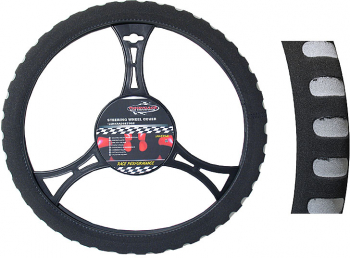 Husa volan gri din burete diametru 37-39cm 