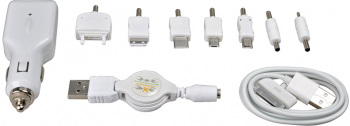 Incarcator auto Automax de la priza auto cu iesire USB si adaptoare telefoane mobile 