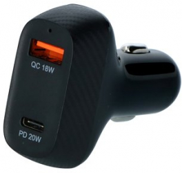 Incarcator auto de la bricheta auto la USB 3.0 si USB Type-C CarPoint 517077 