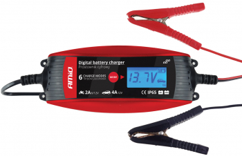 Incarcator digital pentru baterii auto 2A/4A 6V/12V AmiO 