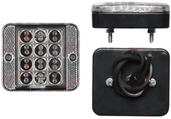 Lampa auto BestAutoVest pentru ceata rosie 12V partea dreapta/stanga cu leduri 87x74x26mm 1 buc. 