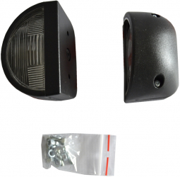 Lampa auto BestAutoVest pentru numar camion set de 2 buc partea Dreapta si Stanga 12V 24V 90x55x60mm carcasa alba 