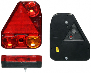 Lampa auto BestAutoVest pentru remorca partea Stanga cu ceata si triunghi reflectorizant 174x206.5x54.5mm 
