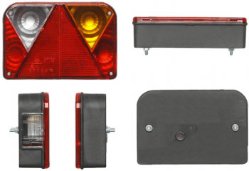 Lampa auto BestAutoVest pentru remorca universala 12/24V 200x135x54mm cu lampa numar partea Dreapta 1 buc. 