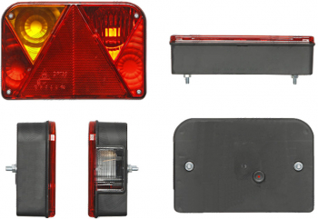 Lampa auto BestAutoVest pentru remorca universala 12/24V 200x135x54mm cu lampa numar partea Stanga 1 buc. 