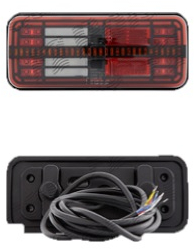 Lampa auto pentru remorca RapidAuto 99LT218E 12/24V dreptunghiular LED ECE 