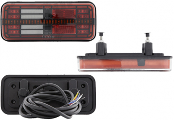 Lampa auto pentru remorca RapidAuto 99LT219E 12/24V indicator dinamic dreptunghiular LED ECE 