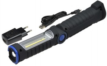 Lampa de lucru cu 2xLED Magneti Marelli 007935030030 3W 160 lm 240 lm cu incarcator cu sistem de fixare magnet maner si comutator 