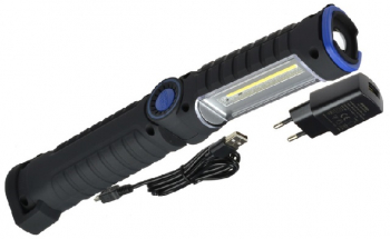 Lampa de lucru cu 2xLED Magneti Marelli 007935030140 0 9W 110 lm 60 lm cu incarcator cu sistem de fixare magnet maner si comutator 