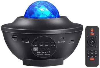 Lampa de Veghe tip proiector 3 in 1 conexiune Bluetooth temporizator stick USB si boxa incorporata - Leexo 