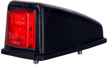 Lampa gabarit auto BestAutoVest 12/24V cu LED culoare Rosie 52x47x102mm fixare cu suruburi 