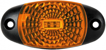 Lampa gabarit auto BestAutoVest 12/24V ovala Portocaliu cu led 72x34x18mm cu suport fixare 1 buc. 
