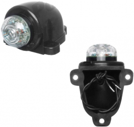 Lampa gabarit auto BestAutoVest 12/24V rotunda cu LED Alb 1 buc. 