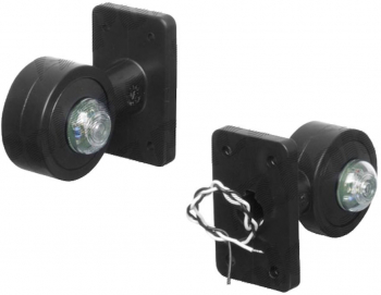 Lampa gabarit auto BestAutoVest 12V/ 24V cu LED cu brat de 65mm Stanga Rosu- Alb 