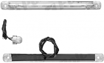 Lampa gabarit auto BestAutoVest 12V/ 24V cu LED dreptunghiulara Portocaliu 237x20x22mm cu cablu 1 buc.