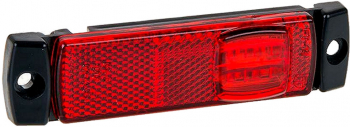 Lampa gabarit auto BestAutoVest 12V/ 24V cu LED dreptunghiulara Rosie 130x32x14.5mm 1 buc. 