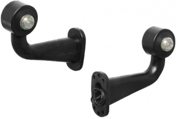 Lampa gabarit auto BestAutoVest 12V/ 24V LED cu brat de 150mm unghi 90 grade Dreapta Rosu- Alb 
