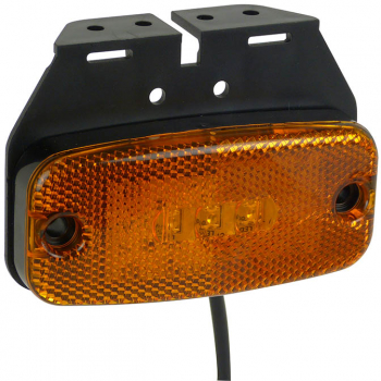 Lampa gabarit auto Carpoint 9-32V orange cu 3 leduri suport si cablu 110x50mm 1 buc. 