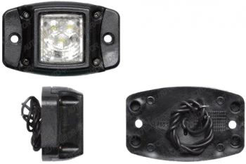 Lampa gabarit Universal 12/24V 74x47x24 8mm alb cu LED suport surub omologare ECE Stanga Dreapta 