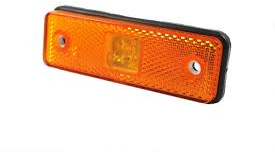 Lampa gabarit Universal 12V si 24V 98x31x18mm rosu cu LED omologare ECE Stanga Dreapta 99LO244E rectangular 