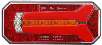 Lampa spate universala partea Stanga Dreapta 12/24V 236x104x61mm cu cablaj fara lampa numar cu mers inapoi cu ceata cu semnalizare 