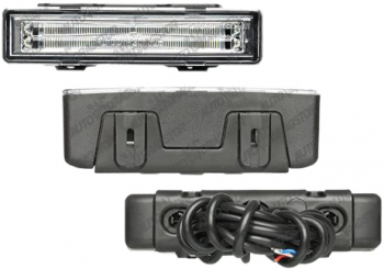 Lumini de zi auto BestAutoVest Daytime running light universale 146x33x50mm 12V 24V cu fibra optica 1 buc 