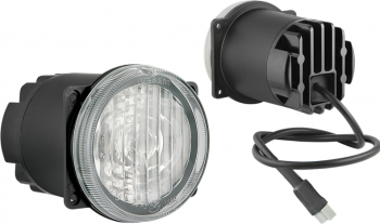 Lumini de zi auto Wesem Daytime running light universale rotunde 80x102mm 3leduri 12V 24V Wesem suport cu surub 1 bucata 