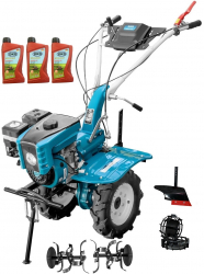 Motocultor Profesional Dakard HS 1000B New Motor 7 CP Capota cu Far Roti Metalice Plug Arat 