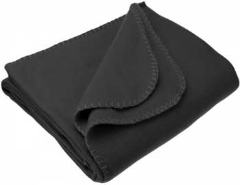 Patura plusata culoare negru 170x130cm 