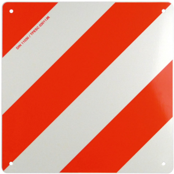 Placa reflectorizanta semnalizare gabarit depasit din metal Carpoint 42 3 x 42 3 cm CARGO 