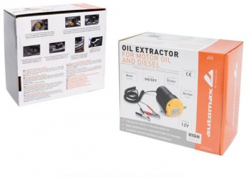 Pompa scos ulei si motorina electrica 12V 5A debit 3 l/min ulei 4 l/min diesel tub 6mm + furtun 12mm 