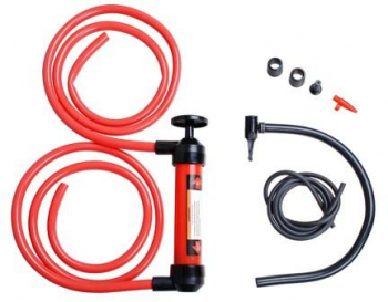 Pompa transfer lichide Automax si pompa aer cu 2 furtunuri de 130 cm. si furtun cu cap umflat aer 