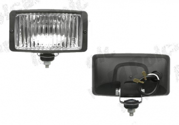 Proiector auto Wesem 12/24V rectangular bec H3 partea stanga/dreapta 140x75x70mm sticla alba cu lumina de ceata 1 buc 