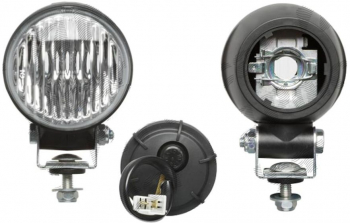 Proiector auto Wesem 12/24V rotund bec H3 partea stanga/dreapta 84x90mm cu lumina de ceata 1 buc. 