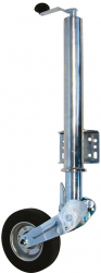 Roata de sustinere Carpoint pentru remorca cu tub de 60mm si roata 200x60mm retractabila 