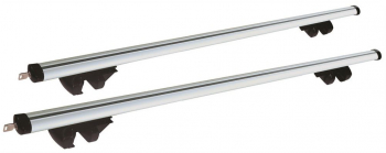 Set 2 bare transversale portbagaj Streetwize 135 cm din aluminiu fixare pe barele logitudinale cu sistem antifurt cu cheie 