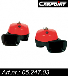 Set 2 claxoane auto Carpoint 12V 108W 112dB cu 2 tonuri 
